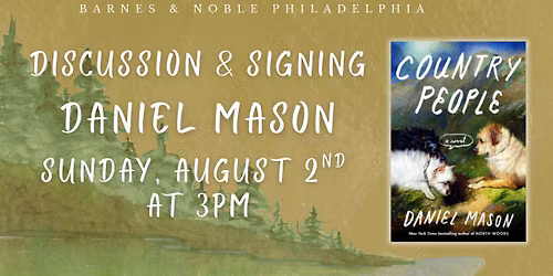 Daniel Mason celebrates Country People on Sunday, August 2nd at 3pm