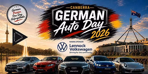 German Auto Day, cars and bikes display