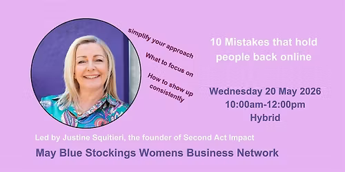 Blue Stockings Women's Network: 10 Mistakes that hold people back online