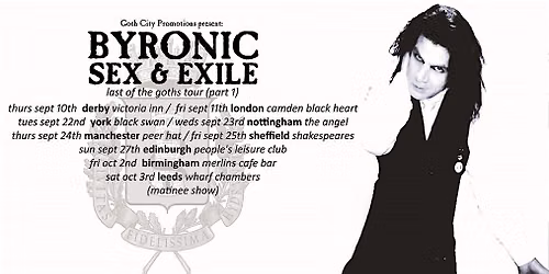 Byronic Sex & Exile + Stock Image + The Nocturnal