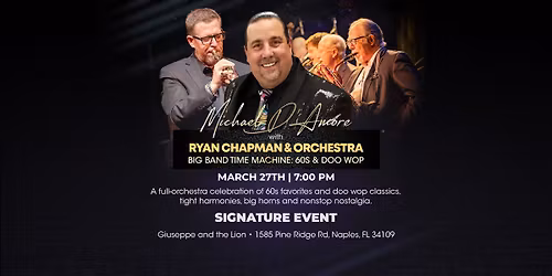 Michael D\u2019Amore with Ryan Chapman and Orchestra \u2013 Big Band Time Machine: 60s & Doo Wop