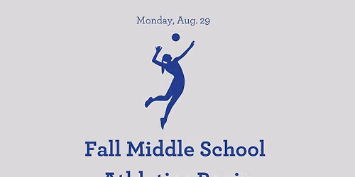Fall Middle School Athletics Begin