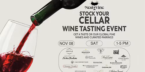 Stock Your Cellar [NOV 8TH]Wine Tasting Event at Flock Food Hall