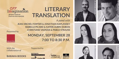Off-Imagination: Literary Translation panel \/ Panel sur la traduction litt\u00e9raire