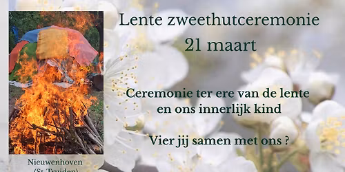 Lente zweethut ceremonie