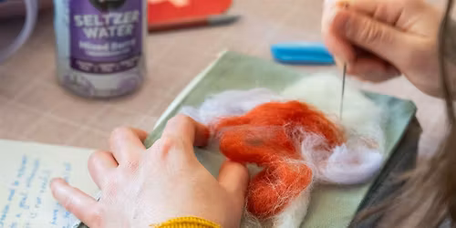 Needle Felting on Canvas Bags