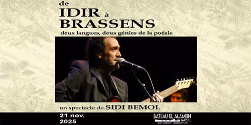 SIDI BEMOL de Idir \u00e0 Brassens