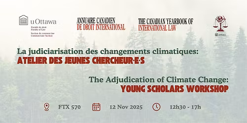 The Adjudication of Climate Change: Young Scholars Workshop
