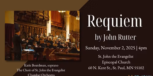 REQUIEM by John Rutter: Winifred Bean Sacred Music Series 2025\u201326