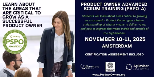 Certified Training | Professional Scrum Product Owner - Advanced (PSPO-A)
