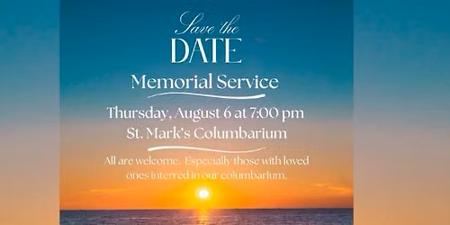 St. Mark's Columbarium Memorial Service