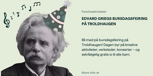 Edvard Griegs bursdagsfeiring p\u00e5 Troldhaugen
