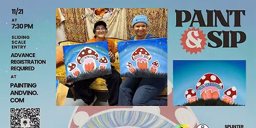 Mystical Mushroom Paint and Sip at Splinter Collective