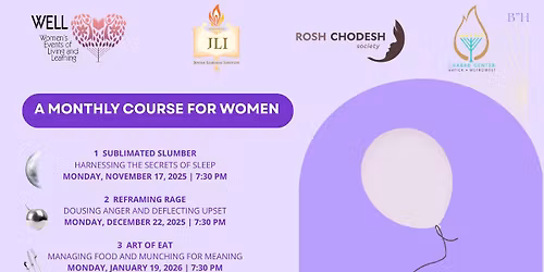 Monthly Course for Women - "Lift Your Life" Kabbalistic Teachings
