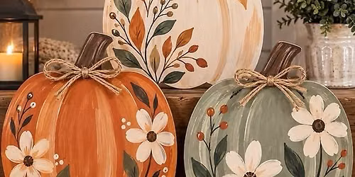 Craft Night Out: Painted Pumpkin Door Sign
