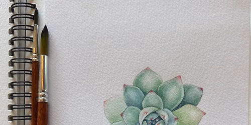 Part 1 Afternoon Succulent Study: A Two-Part Watercolor Series