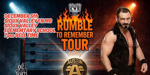 CWE Live In Sioux Valley Dakota Nation Ft WWE Star Austin Aries & An Over The Top Rope Battle Royal
