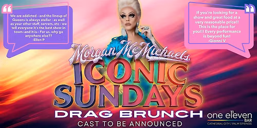 I\u00b7CON\u00b7IC SUNDAYS Drag Brunch - Dec 28th