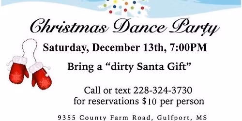 Ballroom Dance Christmas Party - Bring a "dirty Santa" gift!