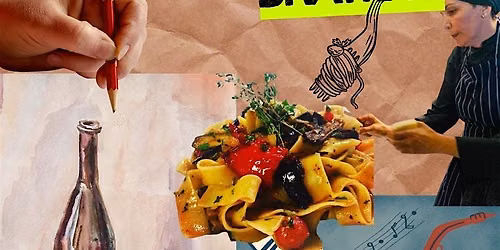 Pasta, wine, live jazz and drawing