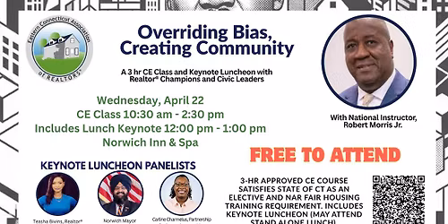 Bias Override: Overcoming Implicit Bias (CE CLASS & LUNCH ~ FREE)