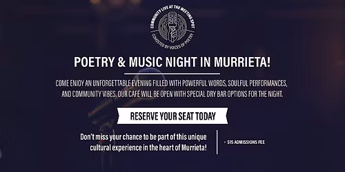 November - Poetry & Music Night!