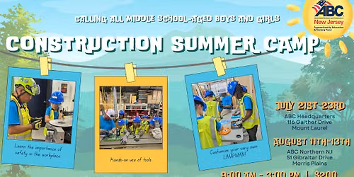 2026 Summer Construction Camp - Southern NJ