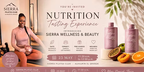 Sierra Pilates Club Nutrition Tasting Experience