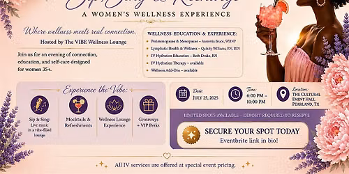 Sip, Sing, and Recharge: A Women\u2019s Wellness Experience