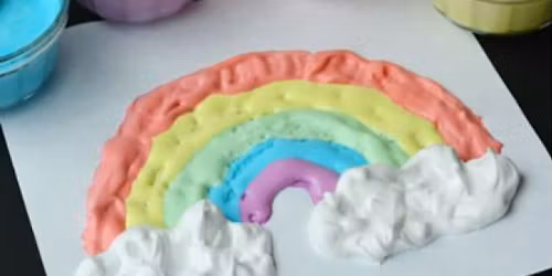 Rainbow Shaving Cream Art Workshop- Kids $5 Tuesday Morning Craft Class