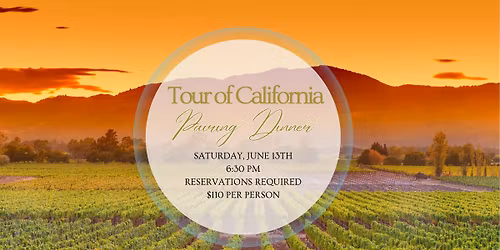 Tour of California Pairing Dinner