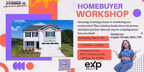 Conyers New Construction Homebuyer Workshop