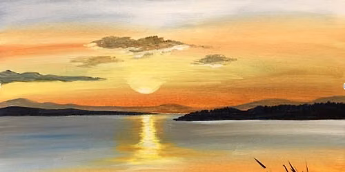 Sunset on the Rocks - $35