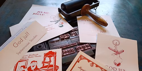 Bland typer och tryck \u2013 xmas edition \/ Kirjakkeiden ja painokoneiden taikaa \u2013 Xmas edition