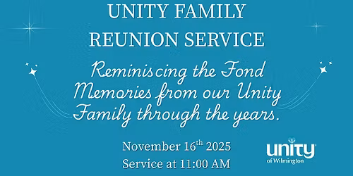 Unity Family Reunion Service