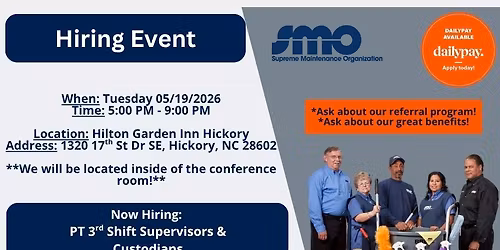 SMO Hiring Event - Hickory