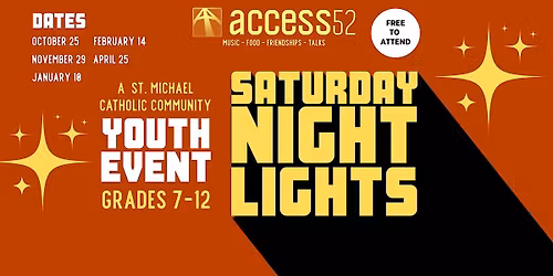 Saturday Night Lights - Youth Group (November 29)