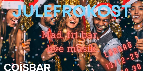 Julefrokost med fri bar og livemusik