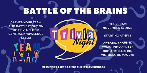 Battle of the Brains Trivia Night in support of PCS