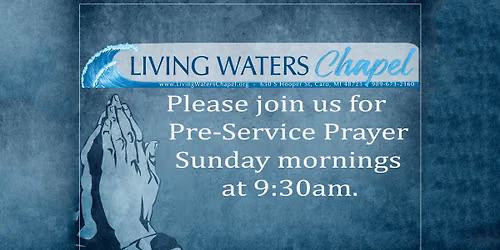 Pre-Service Prayer