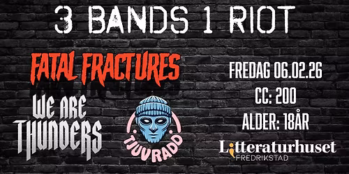 Trippelkonsert: 3 BANDS 1 RIOT \u2013 Punk inferno!