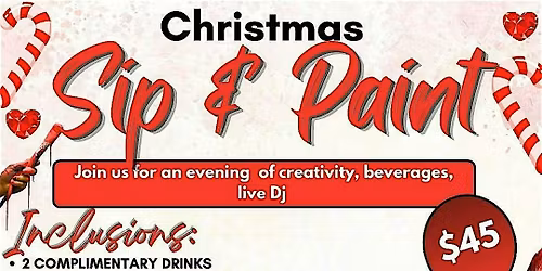 Christmas sip and paint