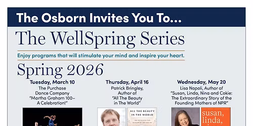 The WellSpring Series - Spring 2026 - Patrick Bringley, author of "All The Beauty in The World"