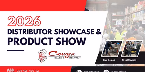 Cougar Sales & Rental's 2026 Distributor Showcase & Product Show