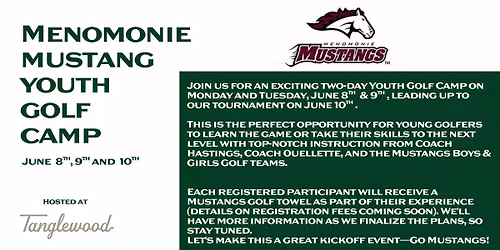 Menomonie Mustang Youth Golf Camp