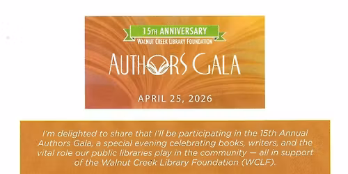 Walnut Creek Library Foundation Authors Gala