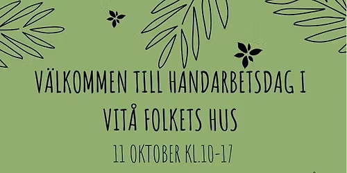Handarbetsdag i Vitå