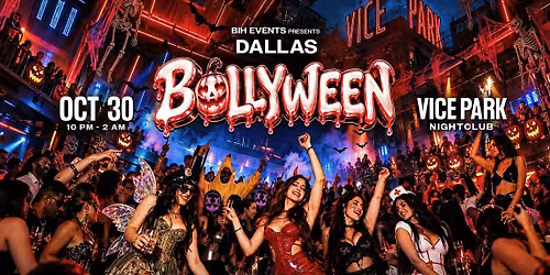 Bollyween Dallas:  Rooftop Bollywood Halloween Party in DALLAS on Oct 30