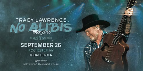 Tracy Lawrence: No Alibis Tour 2026 (Rochester, NY)