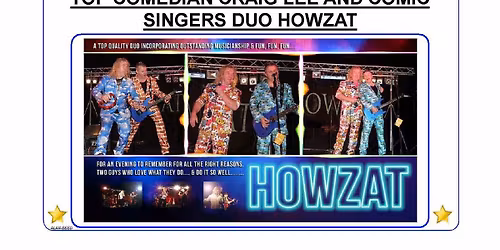 SATURDAY NIGHT DOUBLE BILL - CRAIG LEE and HOWZAT AT THE CARR LANE CLUB GRIMSBY, SAT 30th MAY 2026.